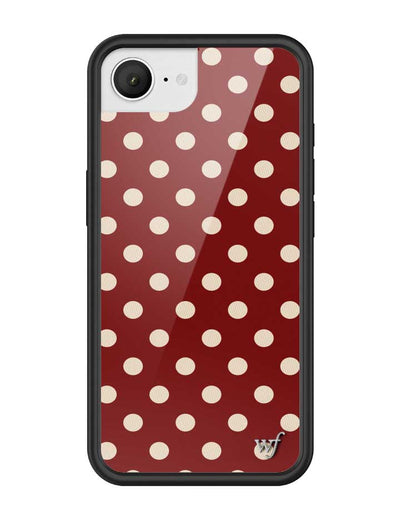 Polka Dot | Burgundy and Cream iPhone 16e Case
