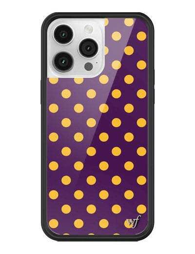 Polka Dot | Purple and Yellow iPhone 14 Pro Max Case