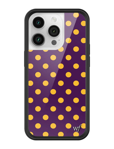 Polka Dot | Purple and Yellow iPhone 14 Pro Case