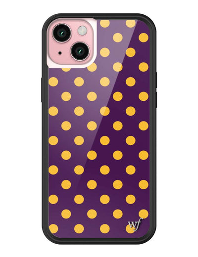 Polka Dot | Purple and Yellow iPhone 15 Plus Case