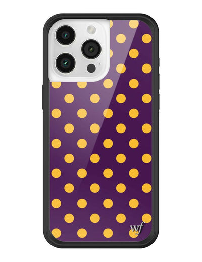 Polka Dot | Purple and Yellow iPhone 15 Pro Max Case