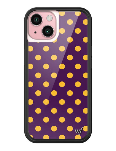Polka Dot | Purple and Yellow iPhone 15 Case