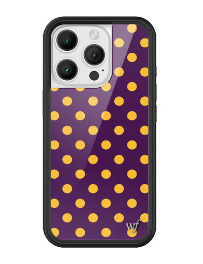 Polka Dot | Purple and Yellow iPhone 16 Pro Case