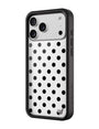 Polka Dot | White and Black iPhone Case