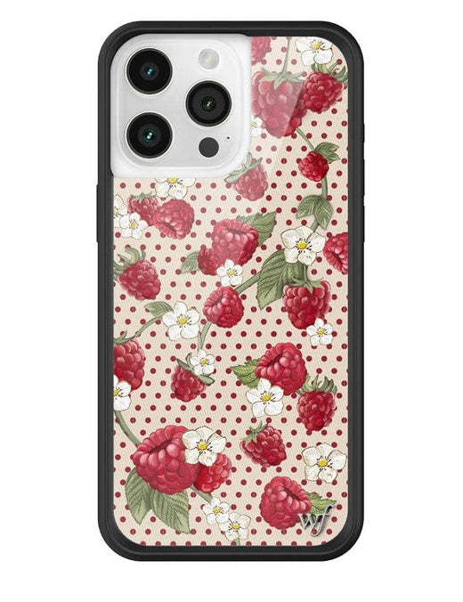 Raspberry Polka Dot iPhone 15 Case
