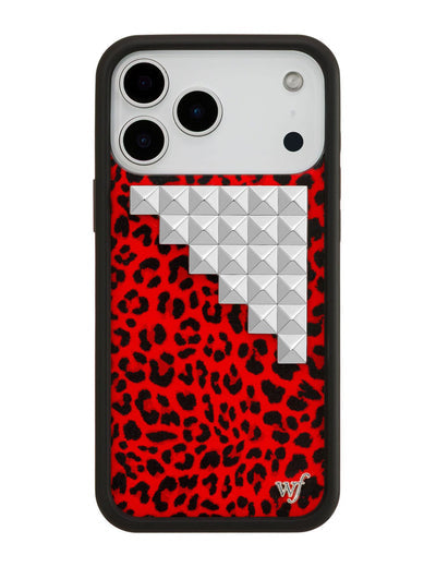 Red Meow Stud iPhone 17 Pro Max Case
