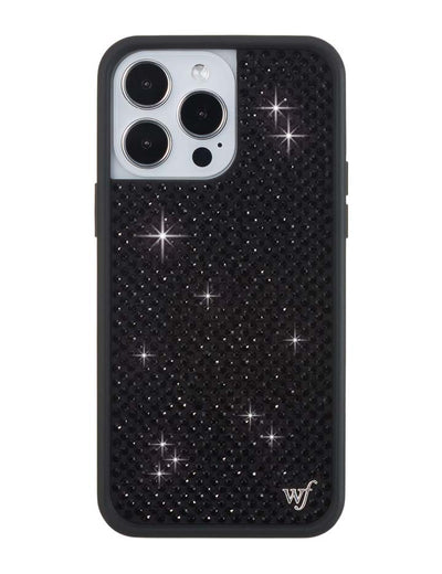 Rhinestone iPhone 14 Pro Max | Black Case