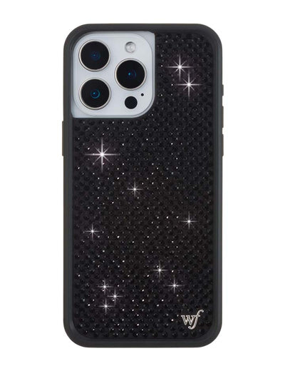 Rhinestone iPhone 15 Pro Max | Black Case