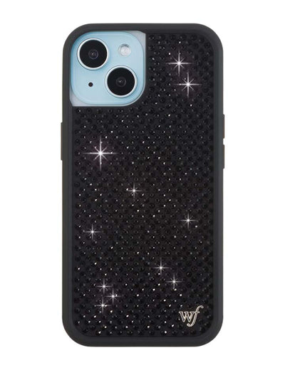 Rhinestone iPhone 15 | Black Case