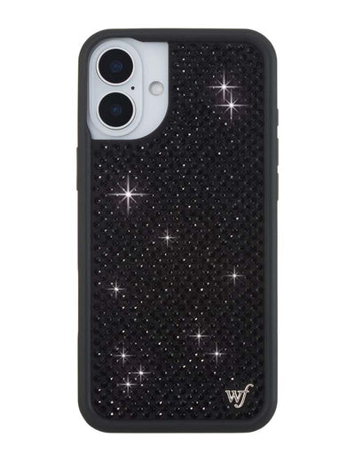Rhinestone iPhone 16 Plus | Black Case