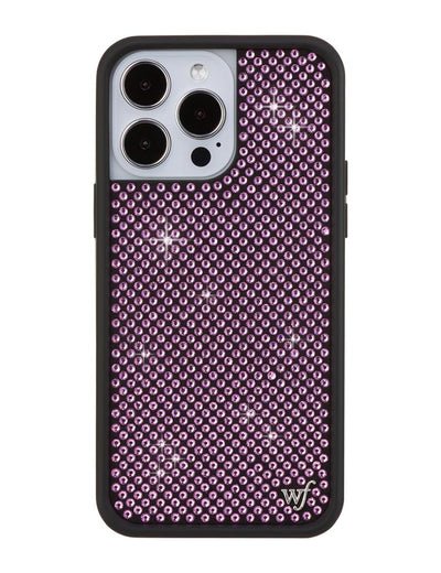 Rhinestone iPhone 14 Pro Max | Pink Case