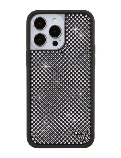 Rhinestone iPhone 14 Pro Max | White Case