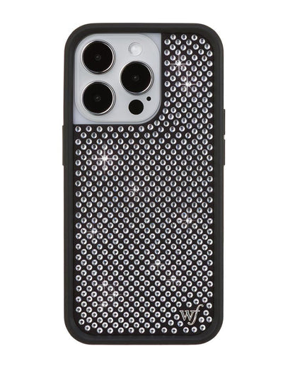 Rhinestone iPhone 14 Pro | White Case