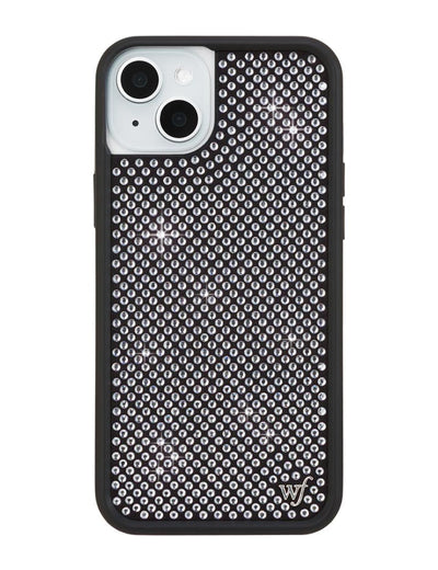 Rhinestone iPhone 15 Plus | White Case