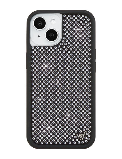 Rhinestone iPhone 15 | White Case