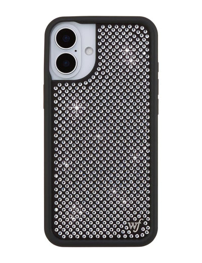 Rhinestone iPhone 16 Plus | White Case