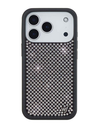 Rhinestone iPhone 17 Pro | White Case