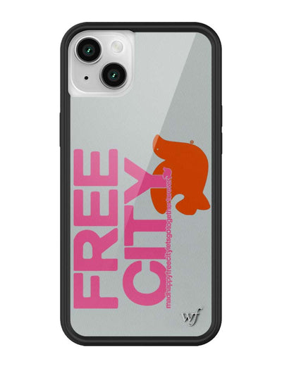 THE MADHAPPY & FREECITY TOGETHERFOREVER / GREY & PINK iPhone 13 Case