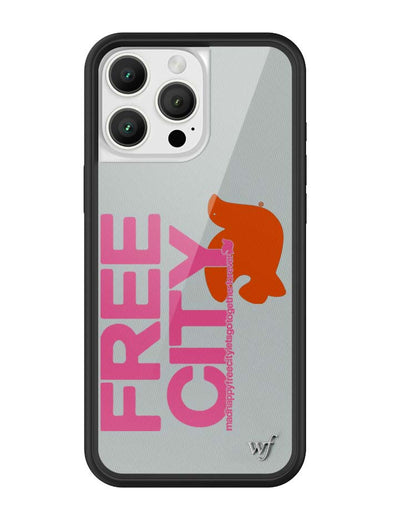 THE MADHAPPY & FREECITY TOGETHERFOREVER / GREY & PINK iPhone 16 Pro Max Case