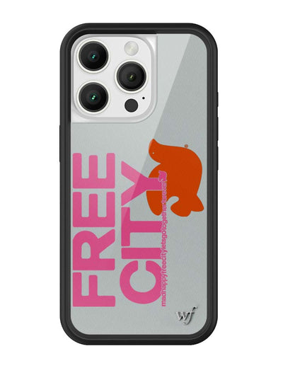 THE MADHAPPY & FREECITY TOGETHERFOREVER / GREY & PINK iPhone 16 Pro Case