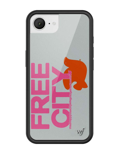 THE MADHAPPY & FREECITY TOGETHERFOREVER / GREY & PINK iPhone 16e Case
