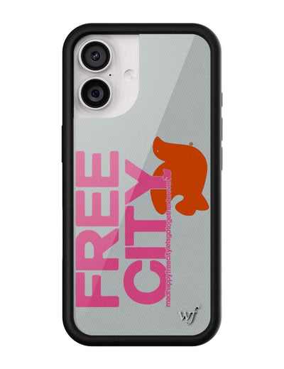 THE MADHAPPY & FREECITY TOGETHERFOREVER / GREY & PINK iPhone 17 Case