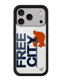 THE MADHAPPY & FREECITY TOGETHERFOREVER / WHITE & NAVY iPhone Case