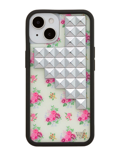 Vintage Floral Stud iPhone 13 Case