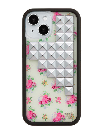 Vintage Floral Stud iPhone 15 Case
