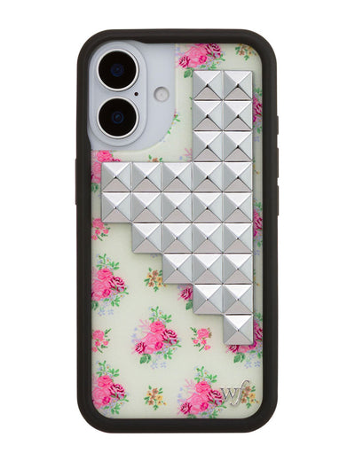 Vintage Floral Stud iPhone 16 Case