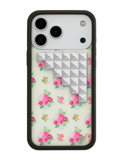 Vintage Floral Stud iPhone 17 Pro Max Case